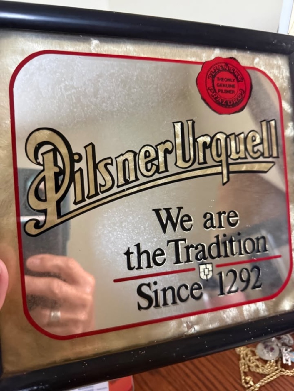 RARE FIND PilsnerUrquell Since 1292 Mirror Wall Decor